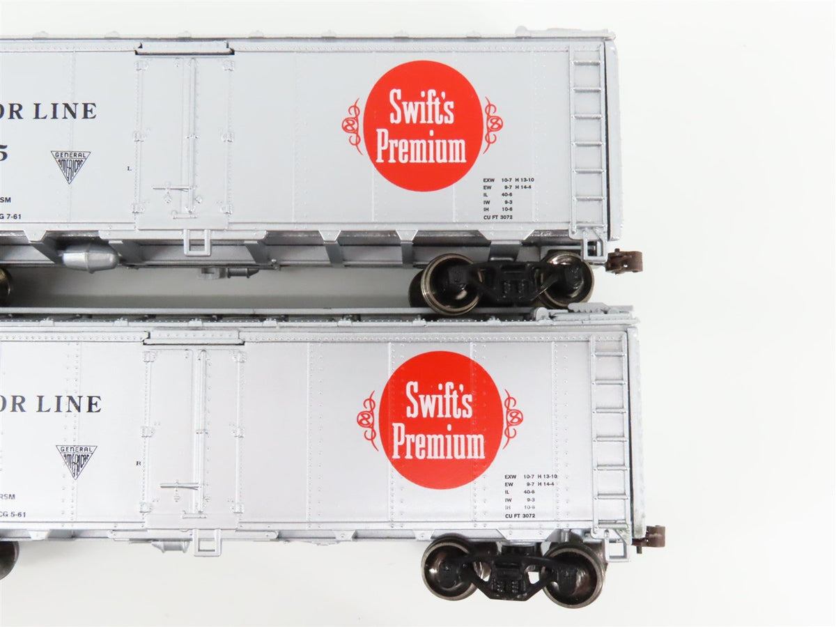 HO Scale Athearn SRLX Swift&#39;s Premium 40&#39; Steel Reefers 6-Car Set