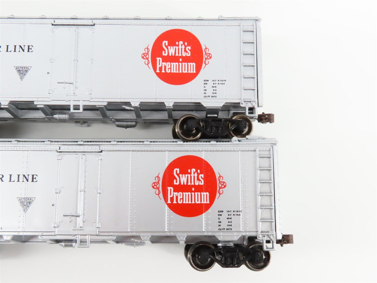 HO Scale Athearn SRLX Swift&#39;s Premium 40&#39; Steel Reefers 6-Car Set