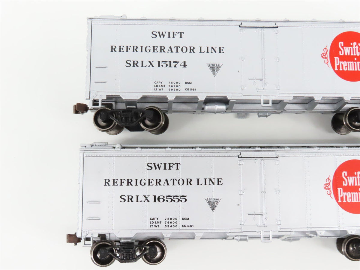 HO Scale Athearn SRLX Swift&#39;s Premium 40&#39; Steel Reefers 6-Car Set