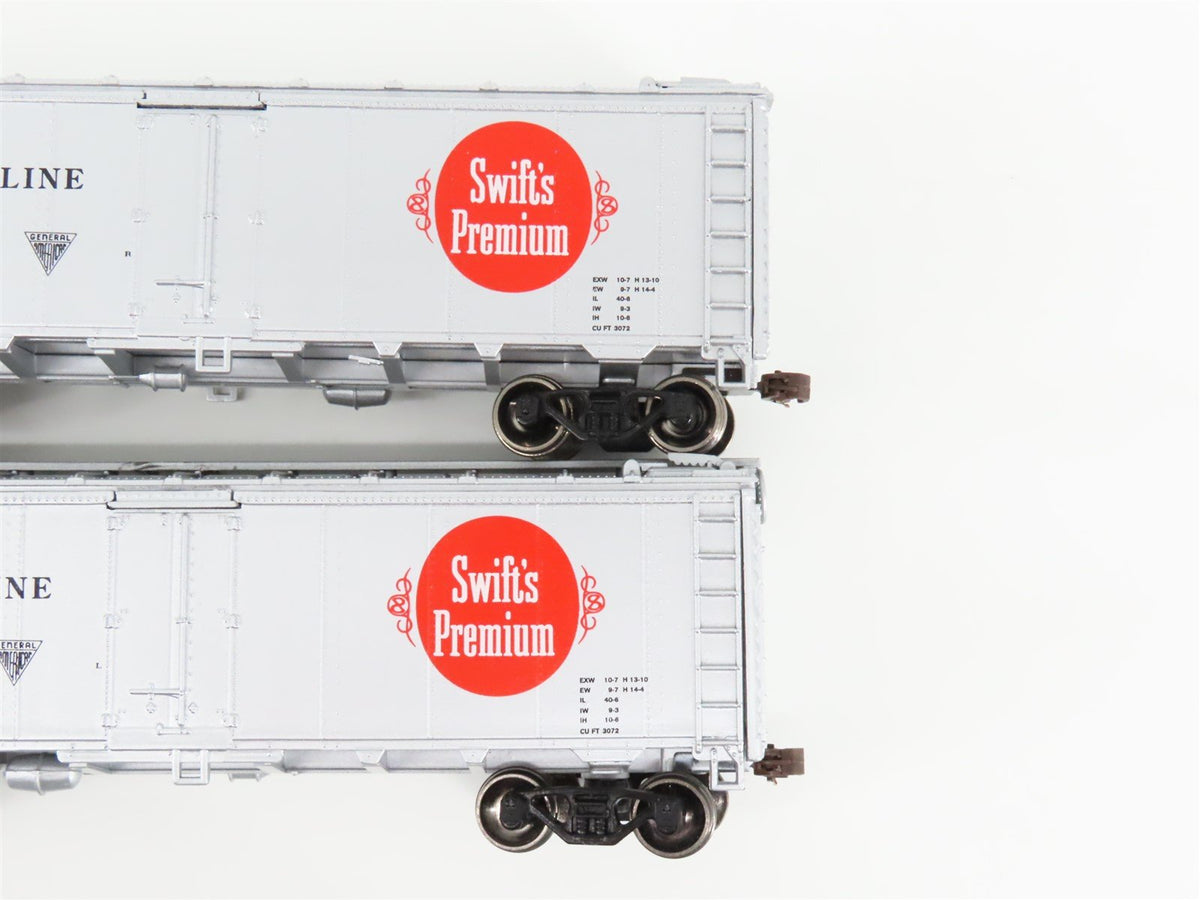 HO Scale Athearn SRLX Swift&#39;s Premium 40&#39; Steel Reefers 6-Car Set