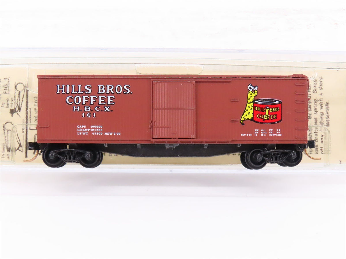 N Scale Kadee Micro-Trains MTL 42100 HBCX Hills Bros Coffee 40&#39; Box Car #161