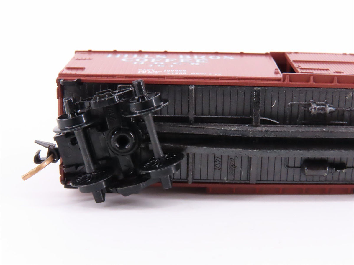 N Scale Kadee Micro-Trains MTL 42100 HBCX Hills Bros Coffee 40&#39; Box Car #161