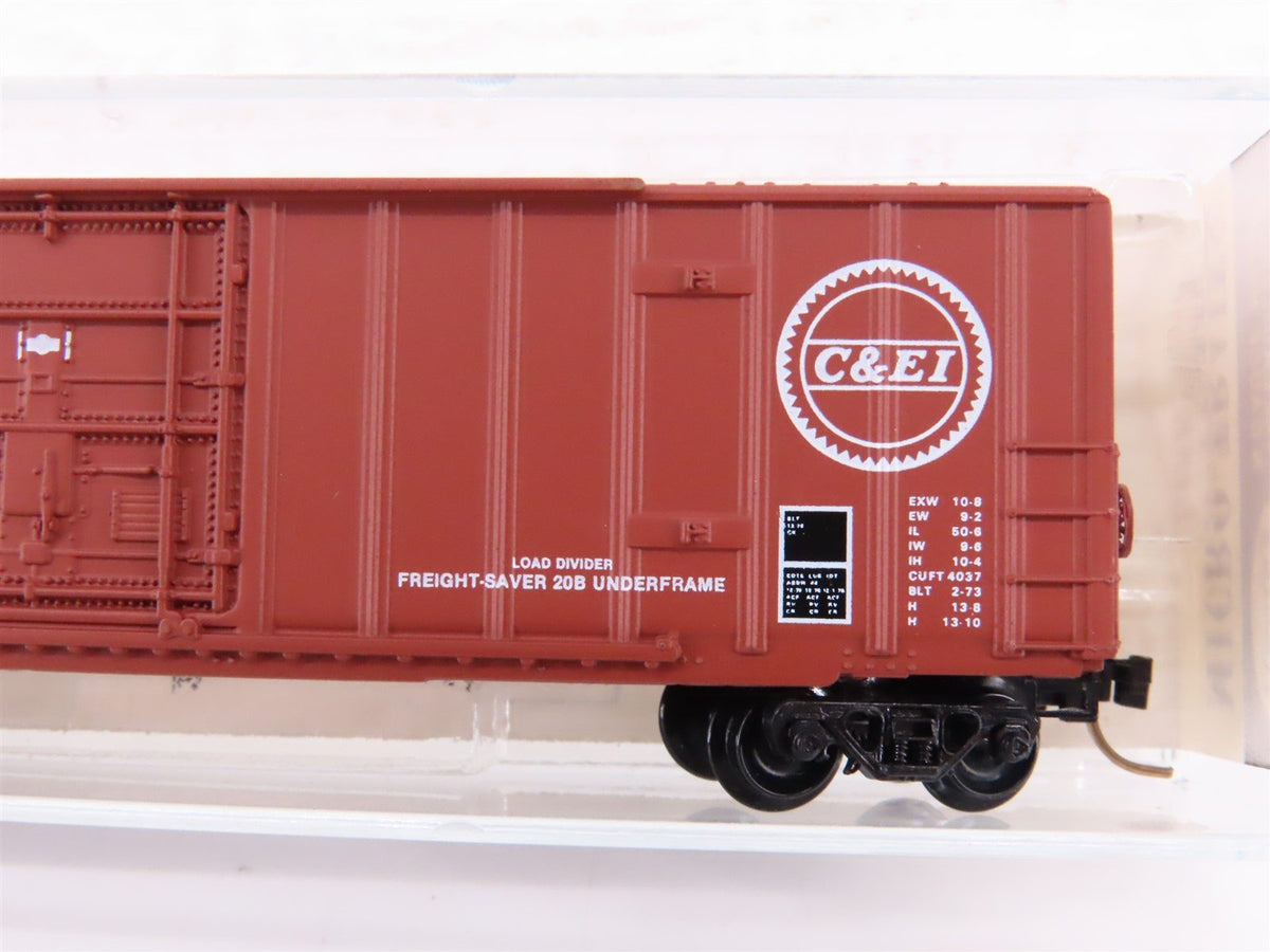 N Scale Kadee Micro-Trains MTL 27030 C&amp;EI Railroad 50&#39; Rib Side Box Car #252882