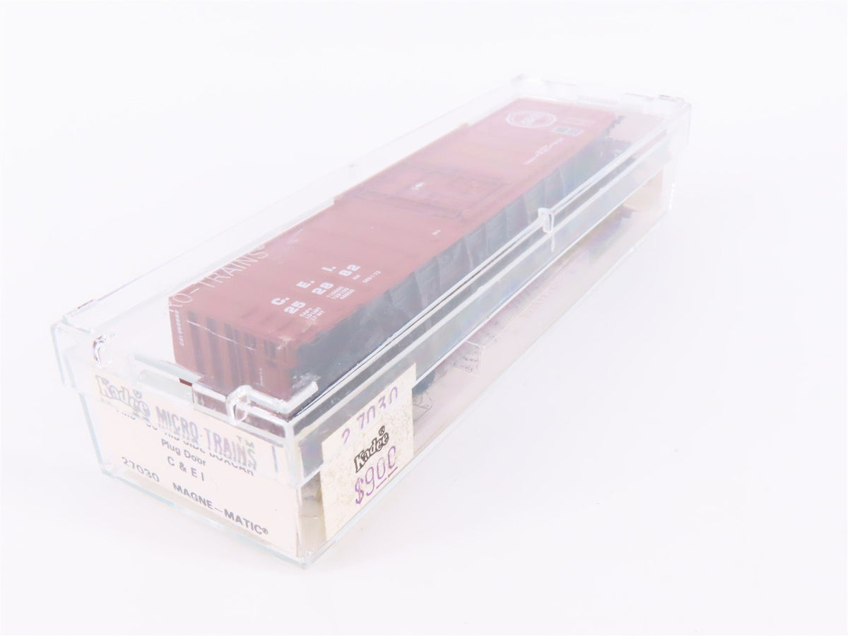 N Scale Kadee Micro-Trains MTL 27030 C&amp;EI Railroad 50&#39; Rib Side Box Car #252882