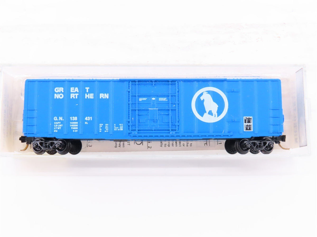 N Scale Kadee Micro-Trains MTL 27070 GN Big Sky Blue 50&#39; Box Car #138431