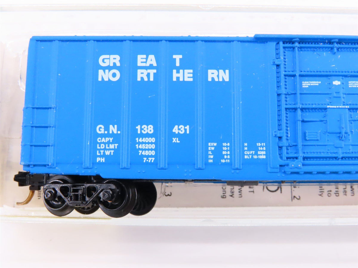 N Scale Kadee Micro-Trains MTL 27070 GN Big Sky Blue 50&#39; Box Car #138431