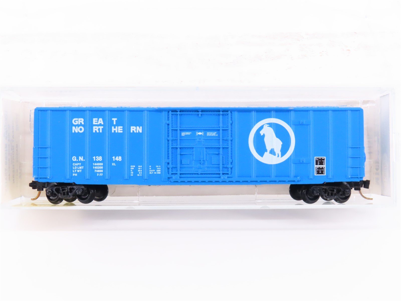 N Scale Kadee Micro-Trains MTL 27070 GN Big Sky Blue 50' Box Car #138148