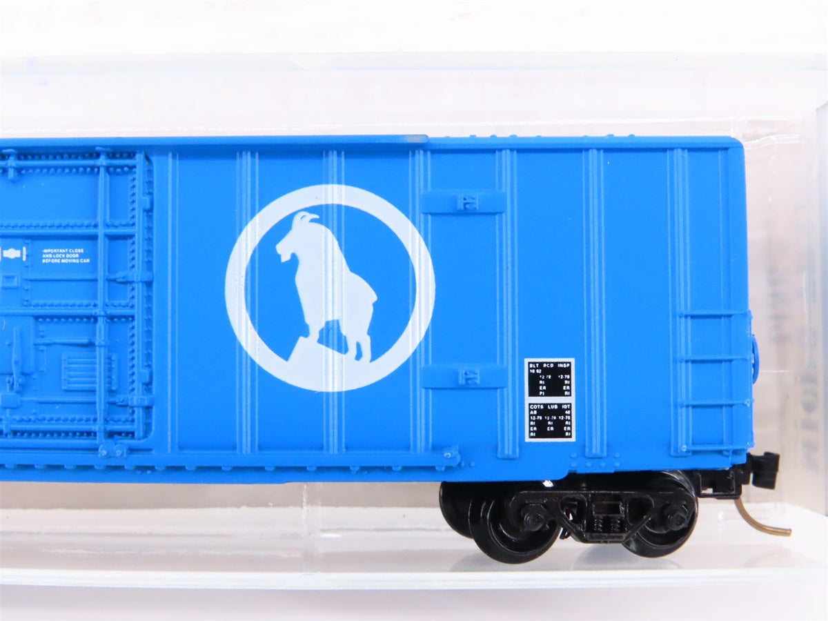 N Scale Kadee Micro-Trains MTL 27070 GN Big Sky Blue 50&#39; Box Car #138148