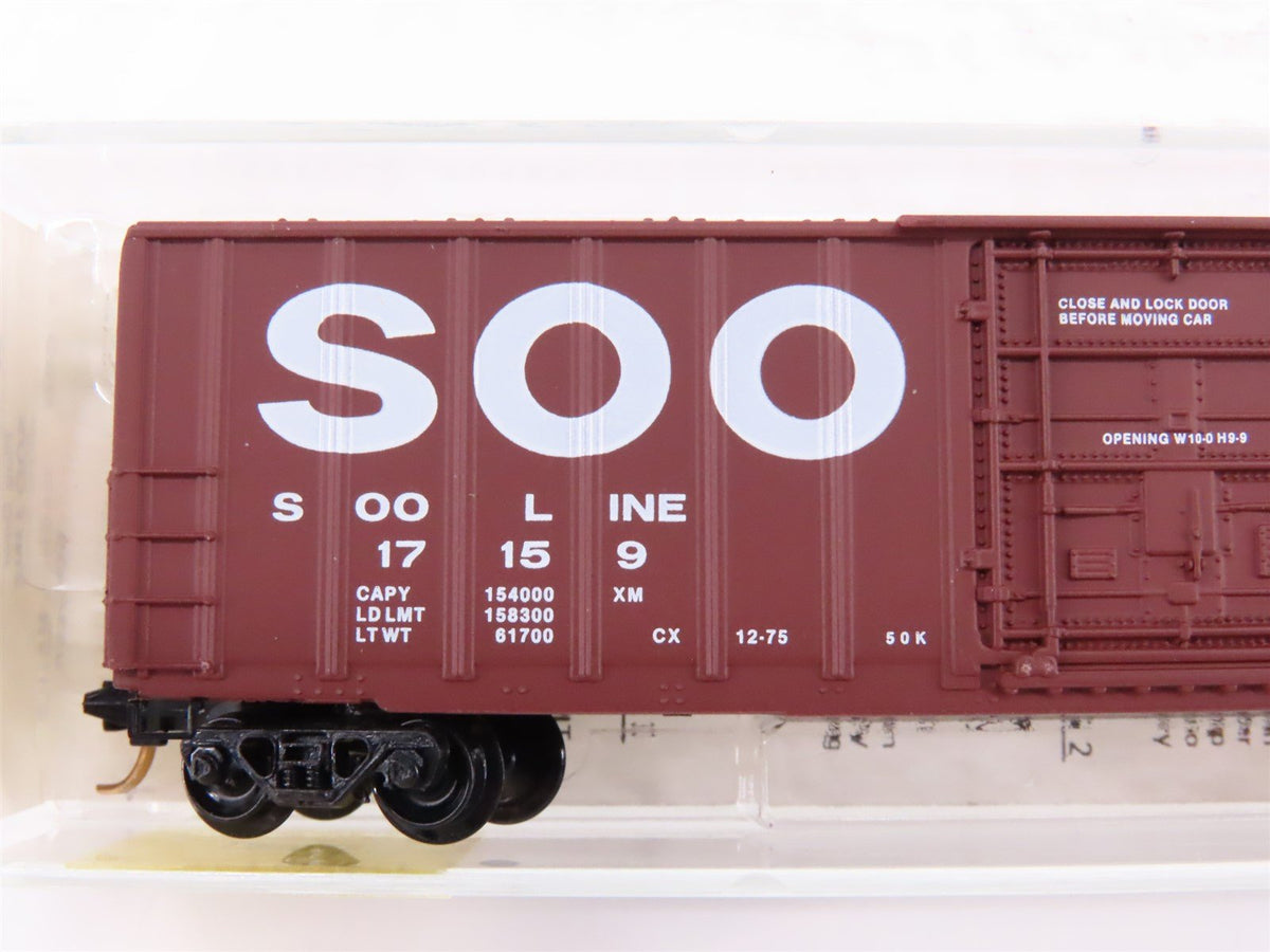 N Scale Kadee Micro-Trains MTL 27060 SOO Line 50&#39; Rib Side Box Car #17159