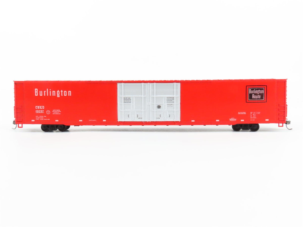 HO Athearn CB&amp;Q Burlington Route Thrall 86&#39; Hi-Cube Auto-Parts Box Car #15037