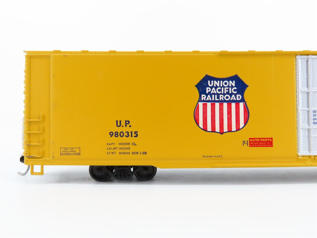 HO Scale Athearn UP Union Pacific Thrall 86&#39; Hi-Cube Auto-Parts Box Car #980315