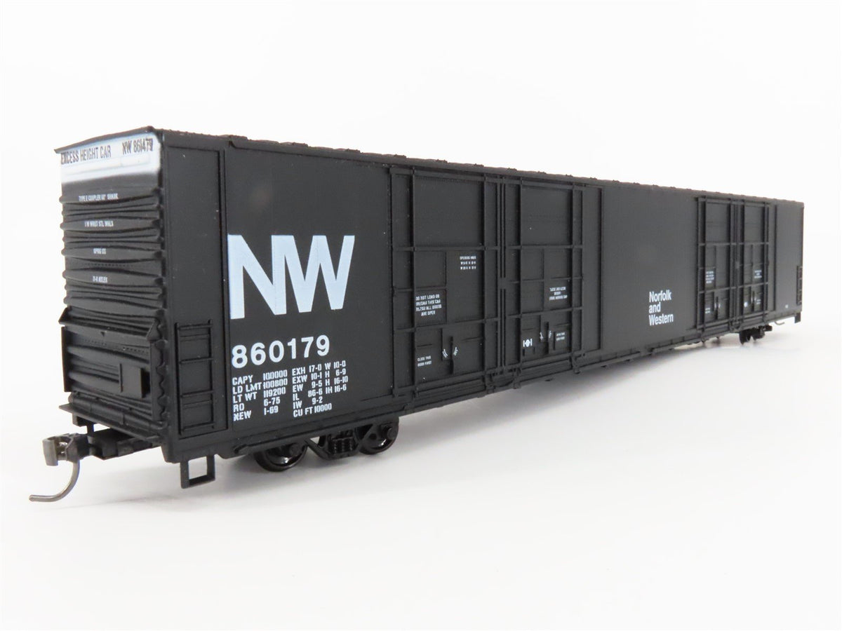 HO Scale Athearn NW Norfolk &amp; Western 86&#39; Hi-Cube / Auto Box Car #860179