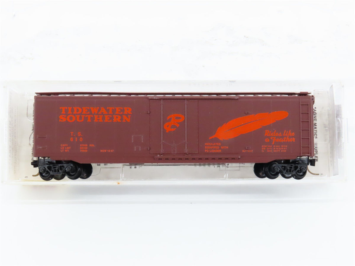 N Scale Kadee Micro-Trains MTL 32280 TS Tidewater Southern 50&#39; Box Car #610