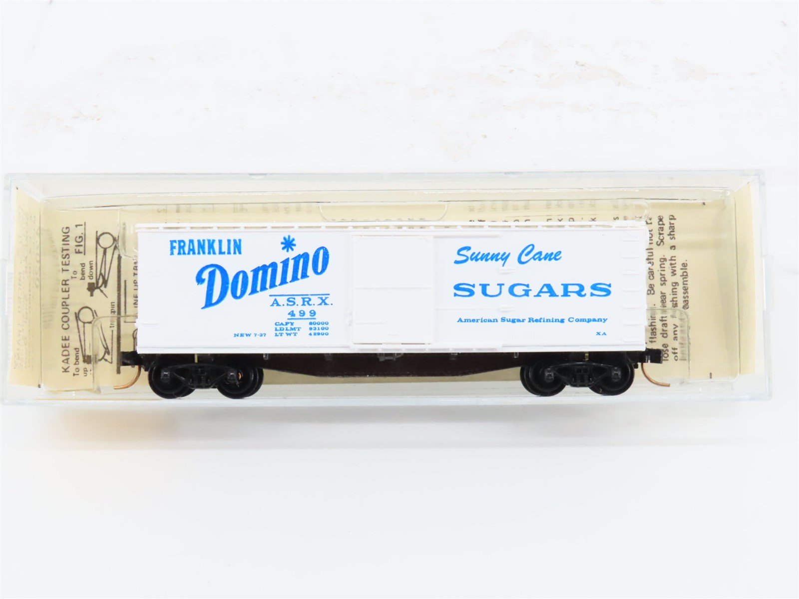 N Scale Kadee Micro-Trains MTL 42020 ASRX Domino Sugars 40' Box Car #499