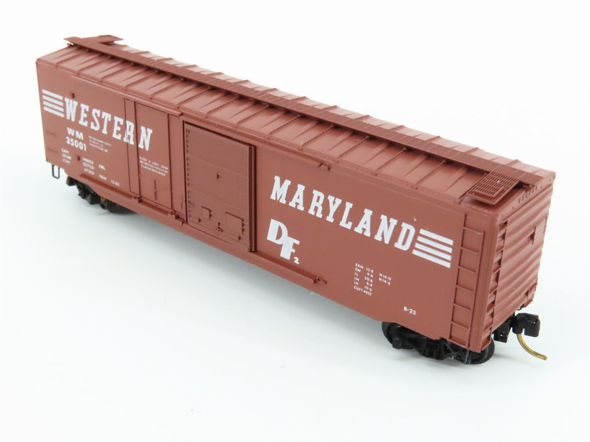 N Kadee Micro-Trains MTL 33451 WM Western Maryland 50&#39; Box Car #35001 Blue Label