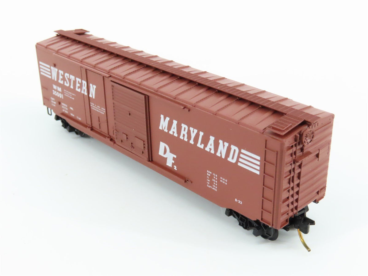 N Kadee Micro-Trains MTL 33451 WM Western Maryland 50&#39; Box Car #35001 Blue Label