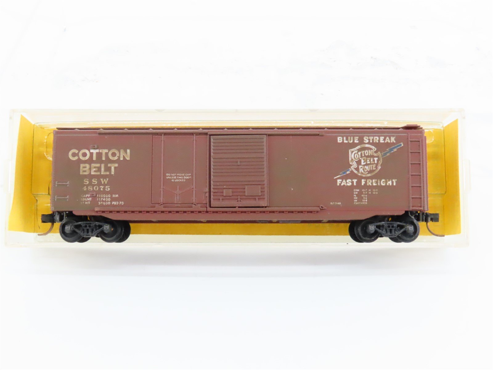 N Kadee Micro-Trains MTL 33121-1 SSW 50' Box Car #48075 Weathered - Blue Label