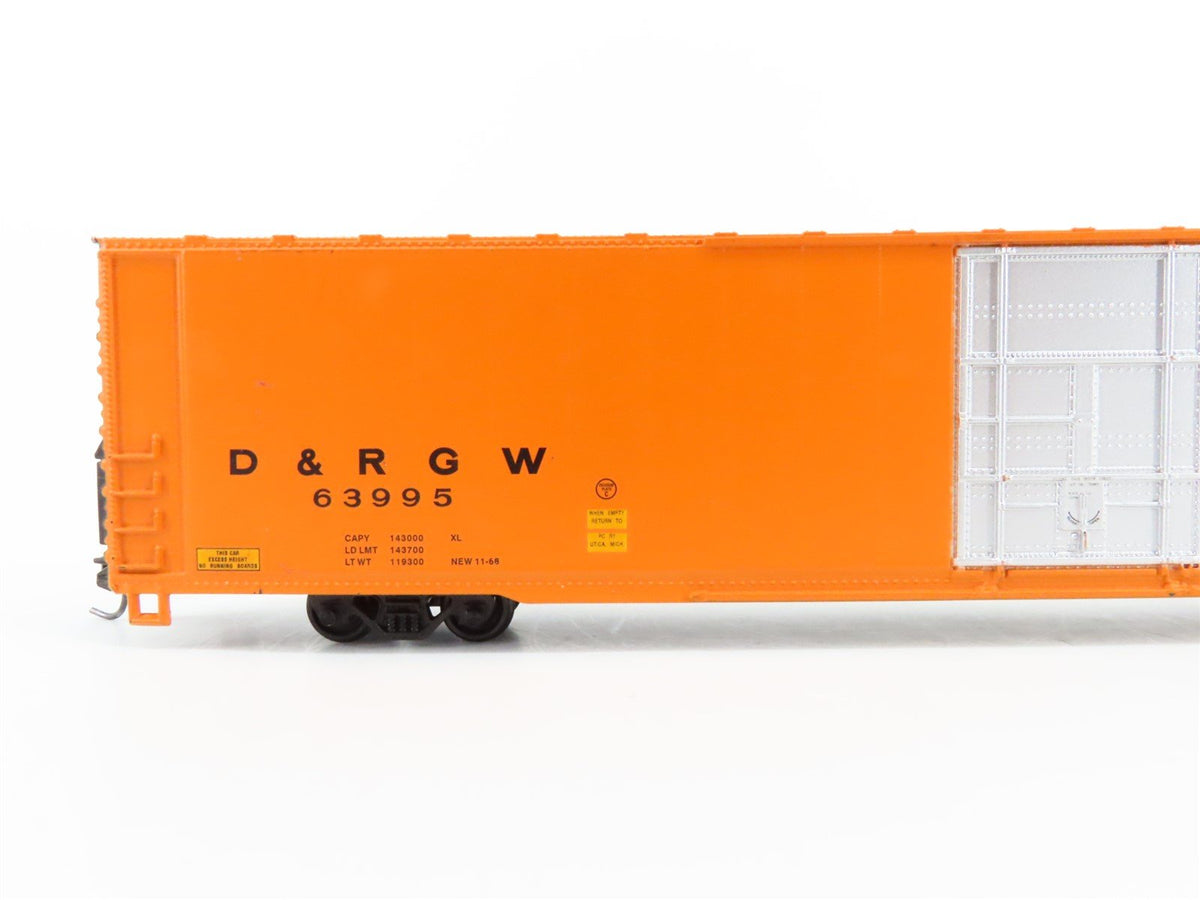 HO Scale Athearn D&amp;RGW Rio Grande 86&#39; Hi-Cube / Auto Box Car #63995