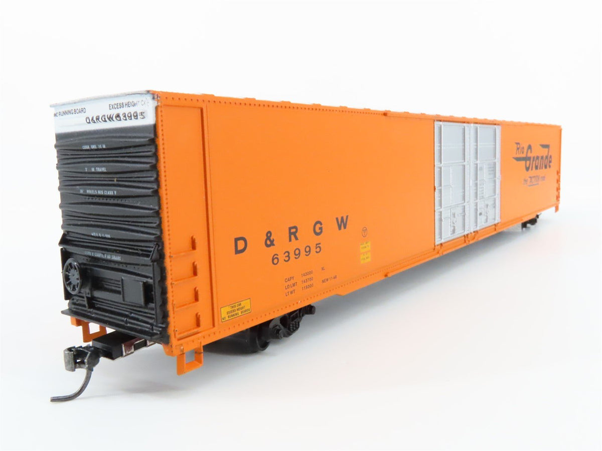 HO Scale Athearn D&amp;RGW Rio Grande 86&#39; Hi-Cube / Auto Box Car #63995