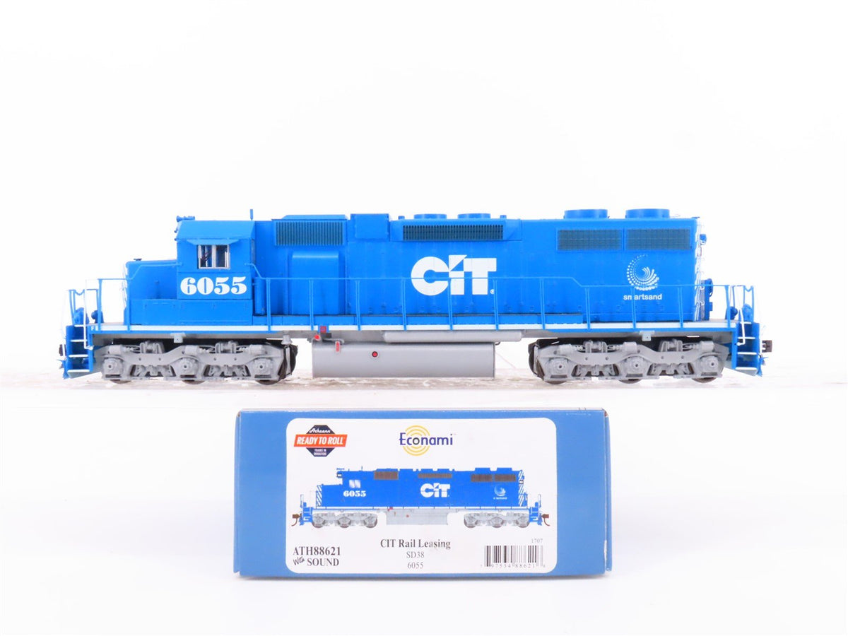 HO Scale Athearn ATH88621 CIT Rail SD38 Diesel Locomotive #6055 w/DCC &amp; Sound