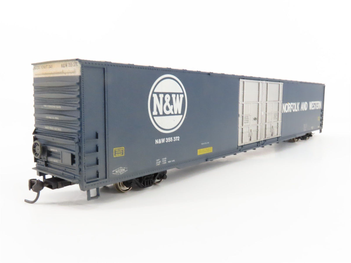 HO Athearn NW Norfolk &amp; Western 86&#39; Hi-Cube / Auto Box Car #355372 - Weathered