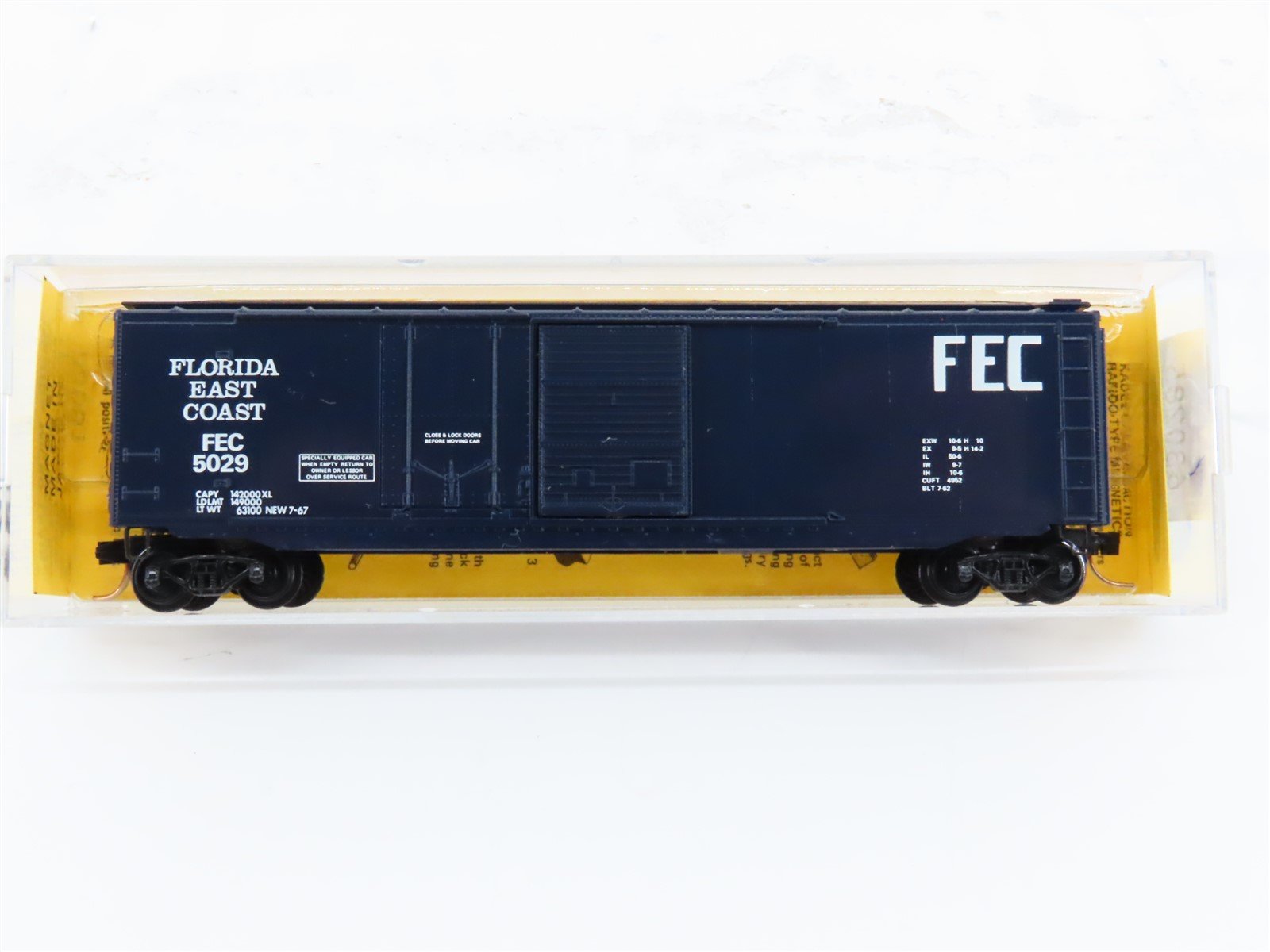 N Scale Kadee Micro-Trains MTL 33081 FEC Florida East Coast 50' Box Car #5029