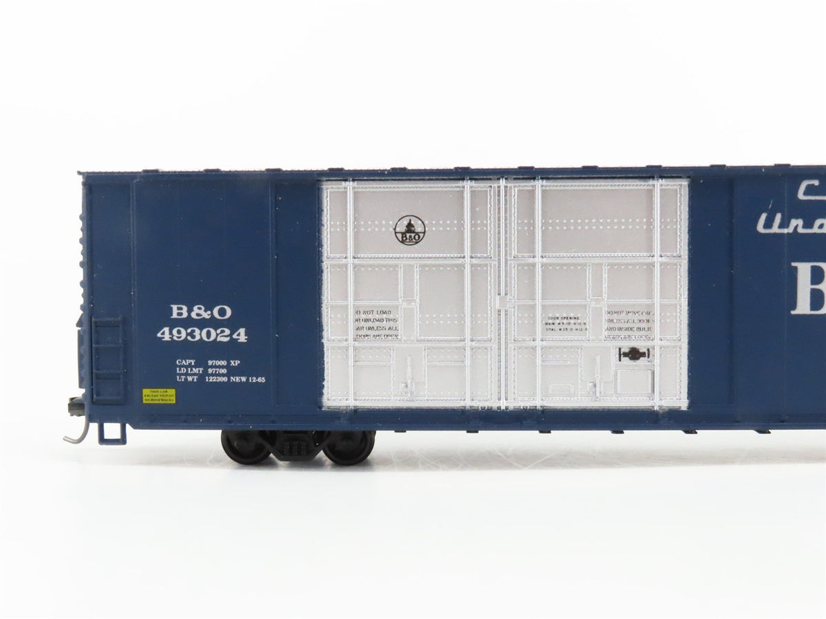 HO Scale Athearn B&amp;O Baltimore &amp; Ohio Thrall 86&#39; Hi-Cube / Auto Box Car #493024