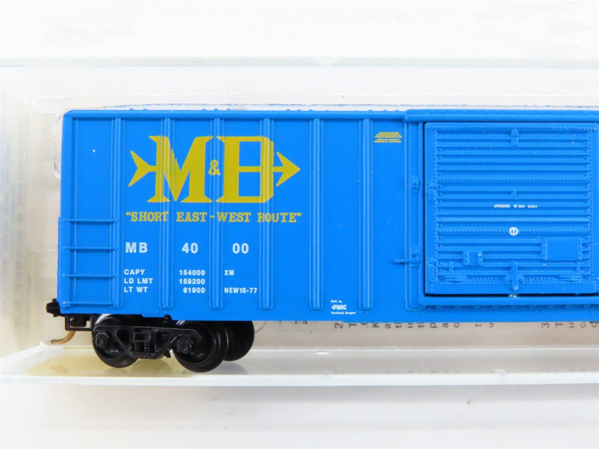 N Scale Kadee Micro-Trains MTL 25120 MB Meridian &amp; Bigbee 50&#39; Box Car #4000