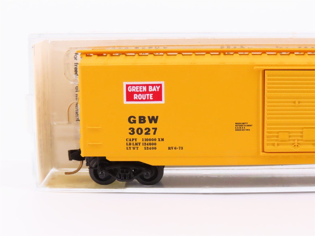 N Scale Kadee Micro-Trains MTL 31130 GBW Green Bay Route 50&#39; Box Car #3027