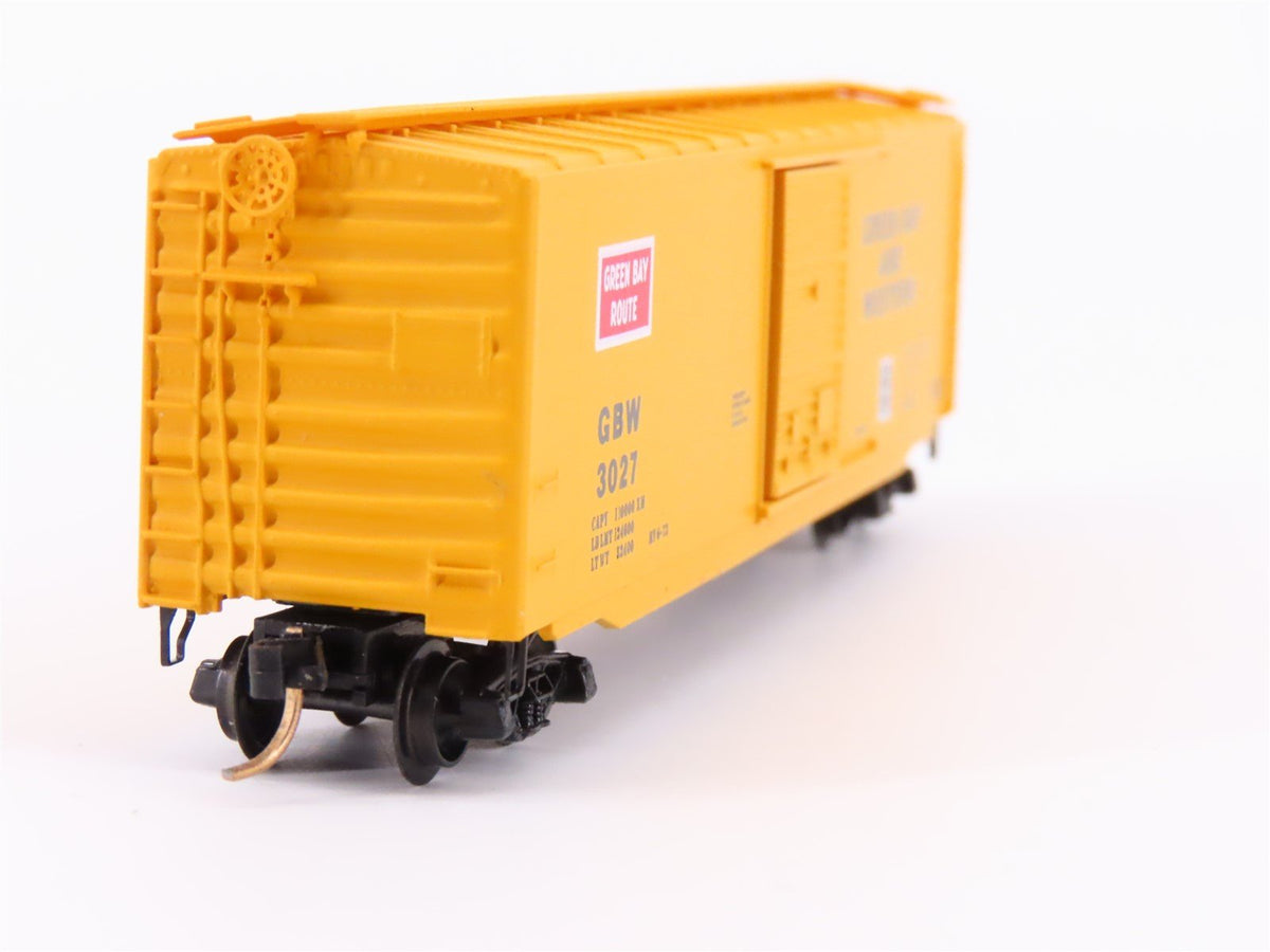 N Scale Kadee Micro-Trains MTL 31130 GBW Green Bay Route 50&#39; Box Car #3027