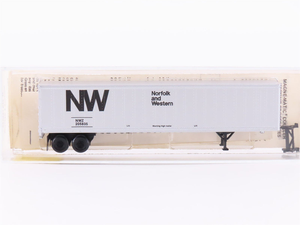 N Scale Kadee Micro-Trains MTL 68010 NWZ Norfolk &amp; Western 48&#39; Trailer #205835