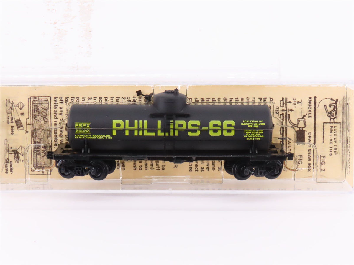 N Kadee Micro-Trains MTL 65130 PSPX Phillips-66 39&#39; Single Dome Tank Car #20052