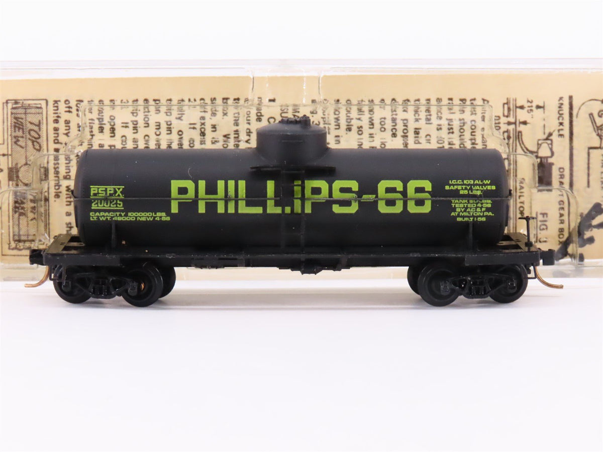 N Kadee Micro-Trains MTL 65130 PSPX Phillips-66 39&#39; Single Dome Tank Car #20025