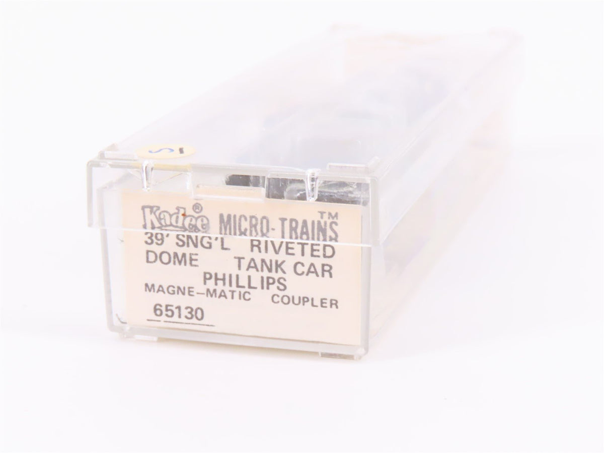 N Kadee Micro-Trains MTL 65130 PSPX Phillips-66 39&#39; Single Dome Tank Car #20025