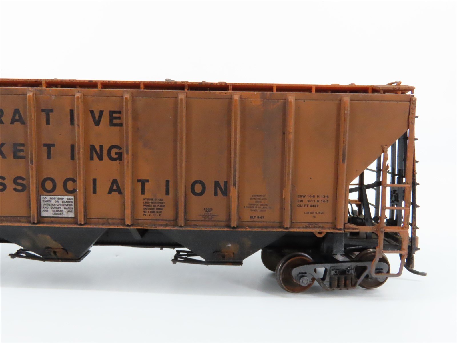 HO Proto 2000 TLDX Co-op Marketing 3-Bay Covered Hopper #7646 - Pro-Custom