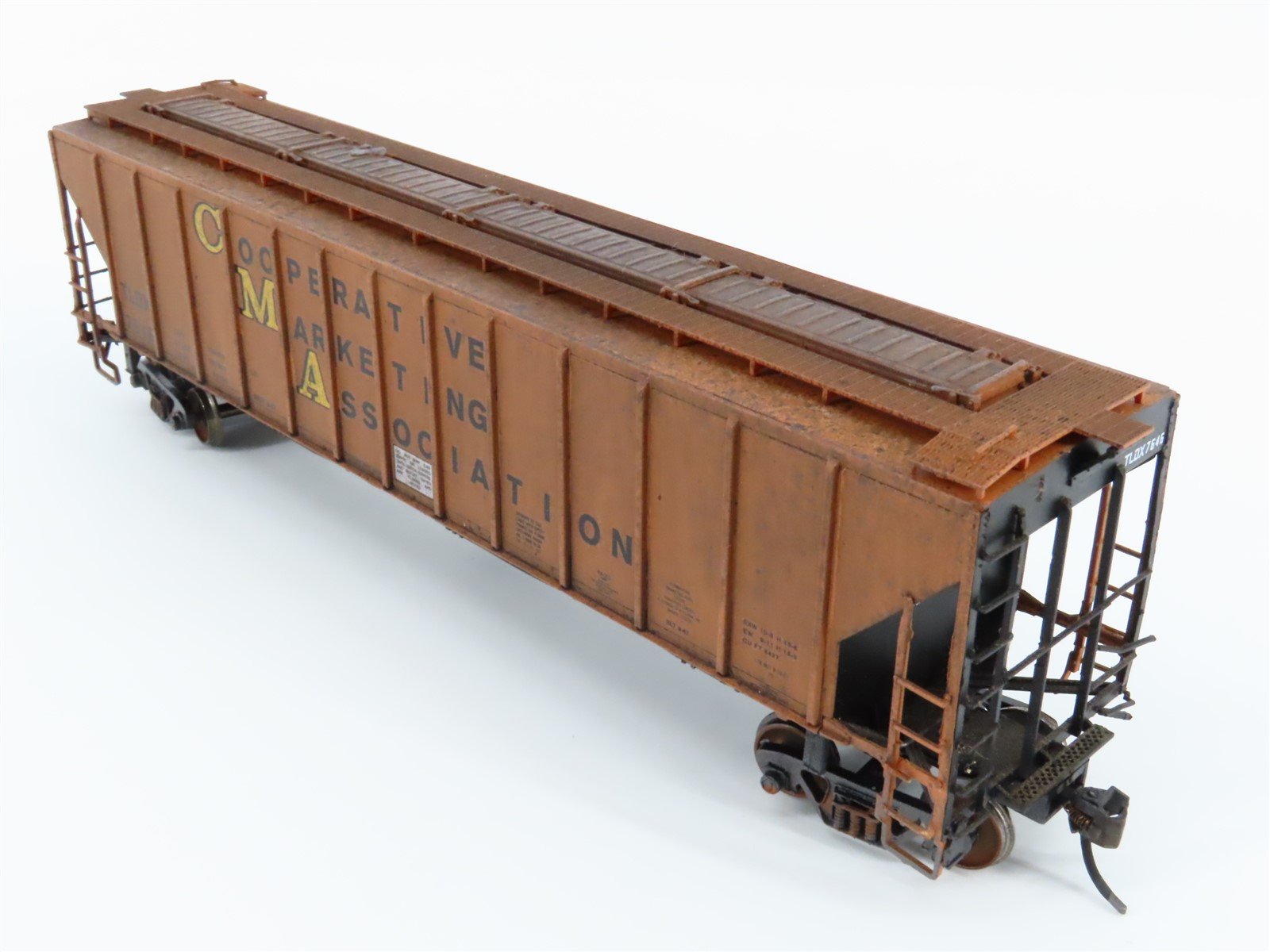 HO Proto 2000 TLDX Co-op Marketing 3-Bay Covered Hopper #7646 - Pro-Custom