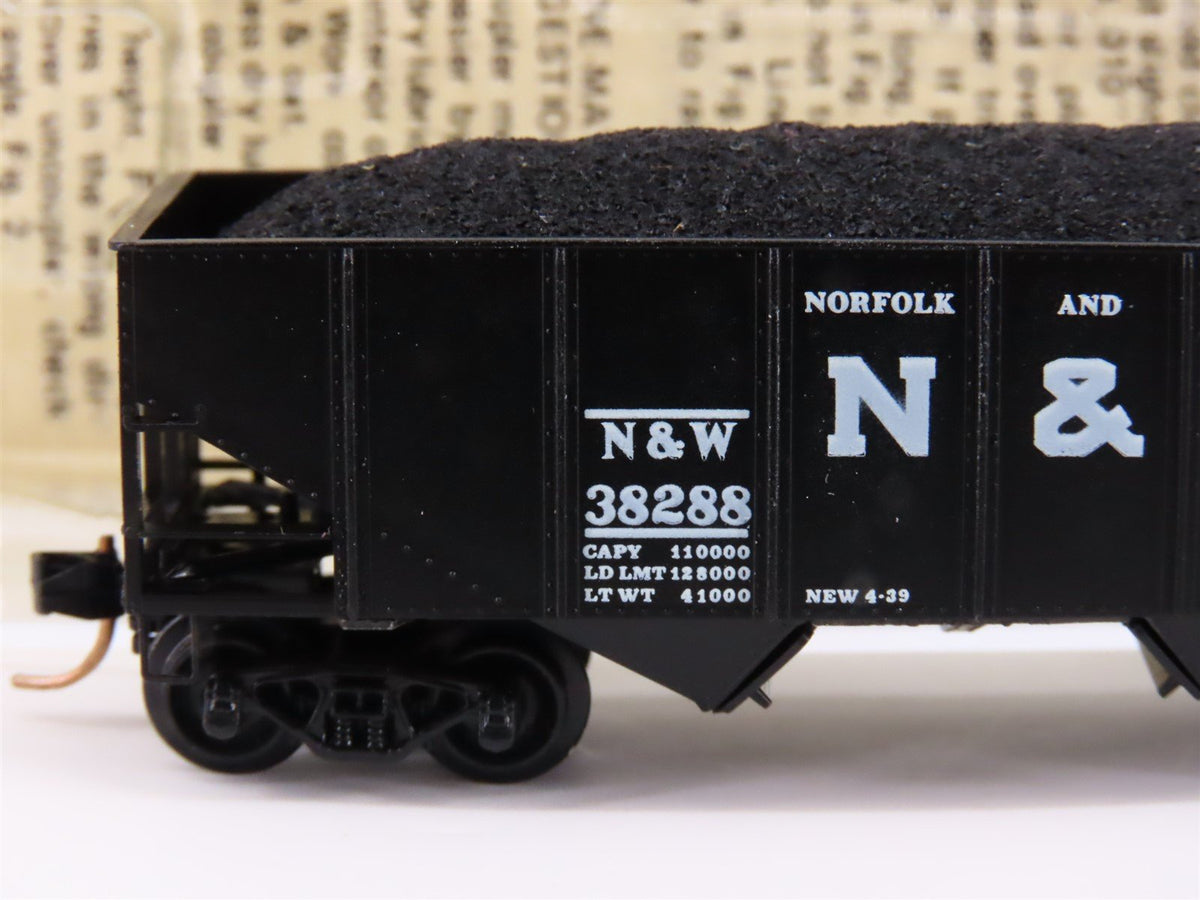 N Scale Kadee Micro-Trains MTL 56040 N&amp;W Norfolk &amp; Western 2-Bay Hopper #38288