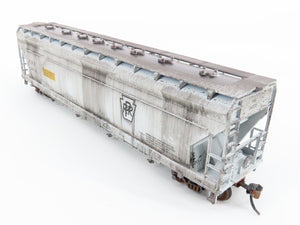 HO Athearn PRR Pennsylvania 4-Bay Covered Hopper #260735 - Weathered & Graffiti