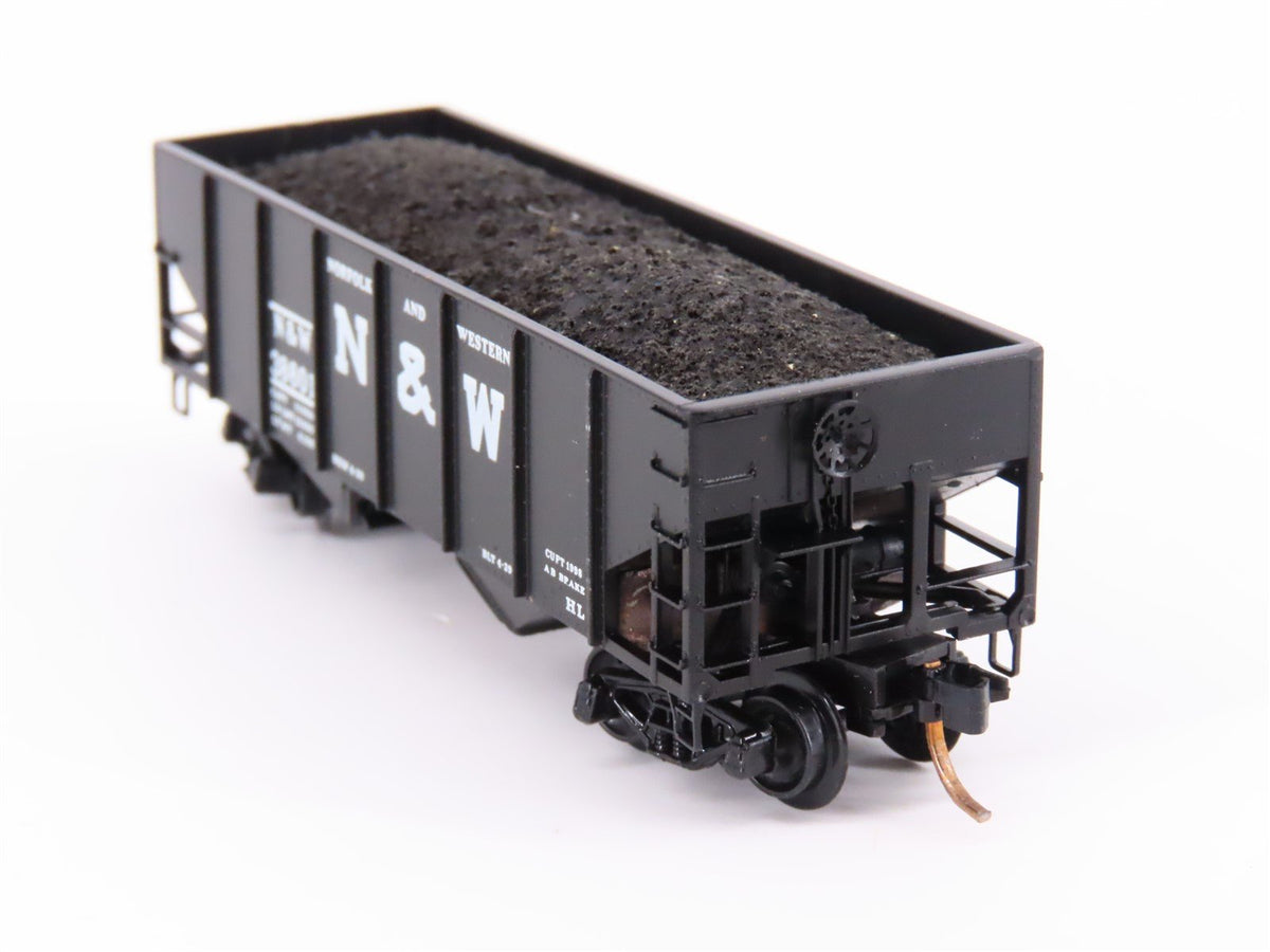 N Scale Kadee Micro-Trains MTL 56042 N&amp;W Norfolk &amp; Western 2-Bay Hopper #38601