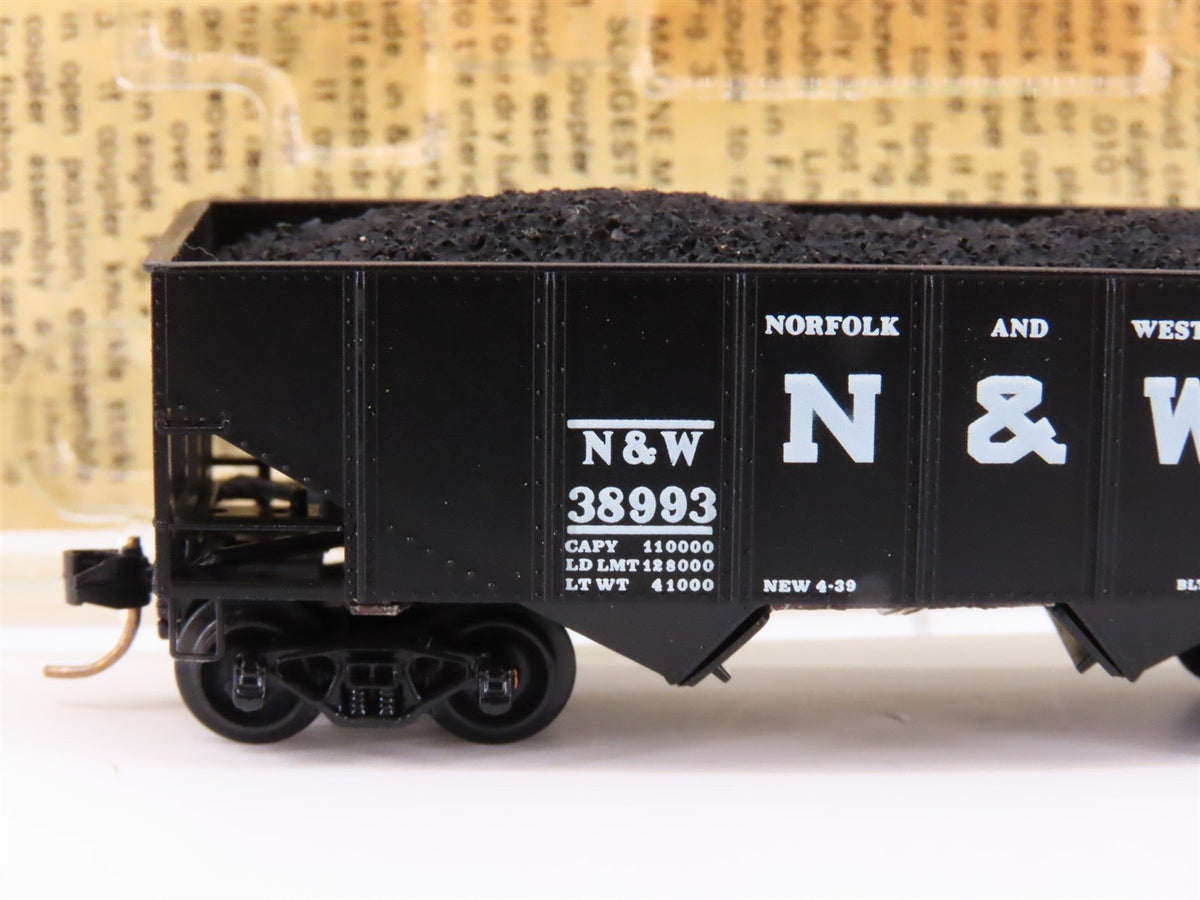 N Scale Kadee Micro-Trains MTL 56042 N&amp;W Norfolk &amp; Western 2-Bay Hopper #38993