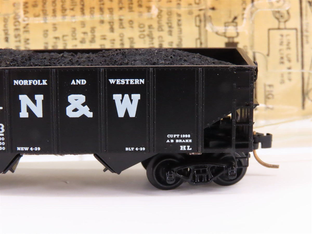 N Scale Kadee Micro-Trains MTL 56042 N&amp;W Norfolk &amp; Western 2-Bay Hopper #38993