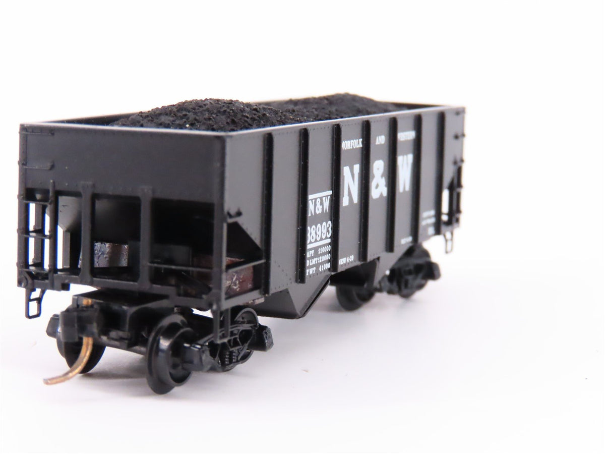 N Scale Kadee Micro-Trains MTL 56042 N&amp;W Norfolk &amp; Western 2-Bay Hopper #38993