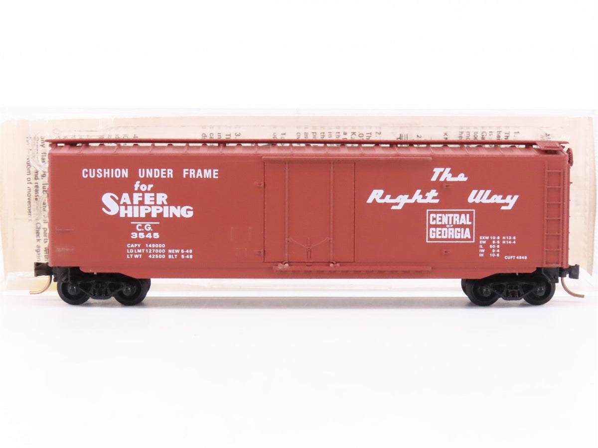 N Scale Kadee Micro-Trains MTL 32210 CG Central of Georgia 50&#39; Box Car #3545