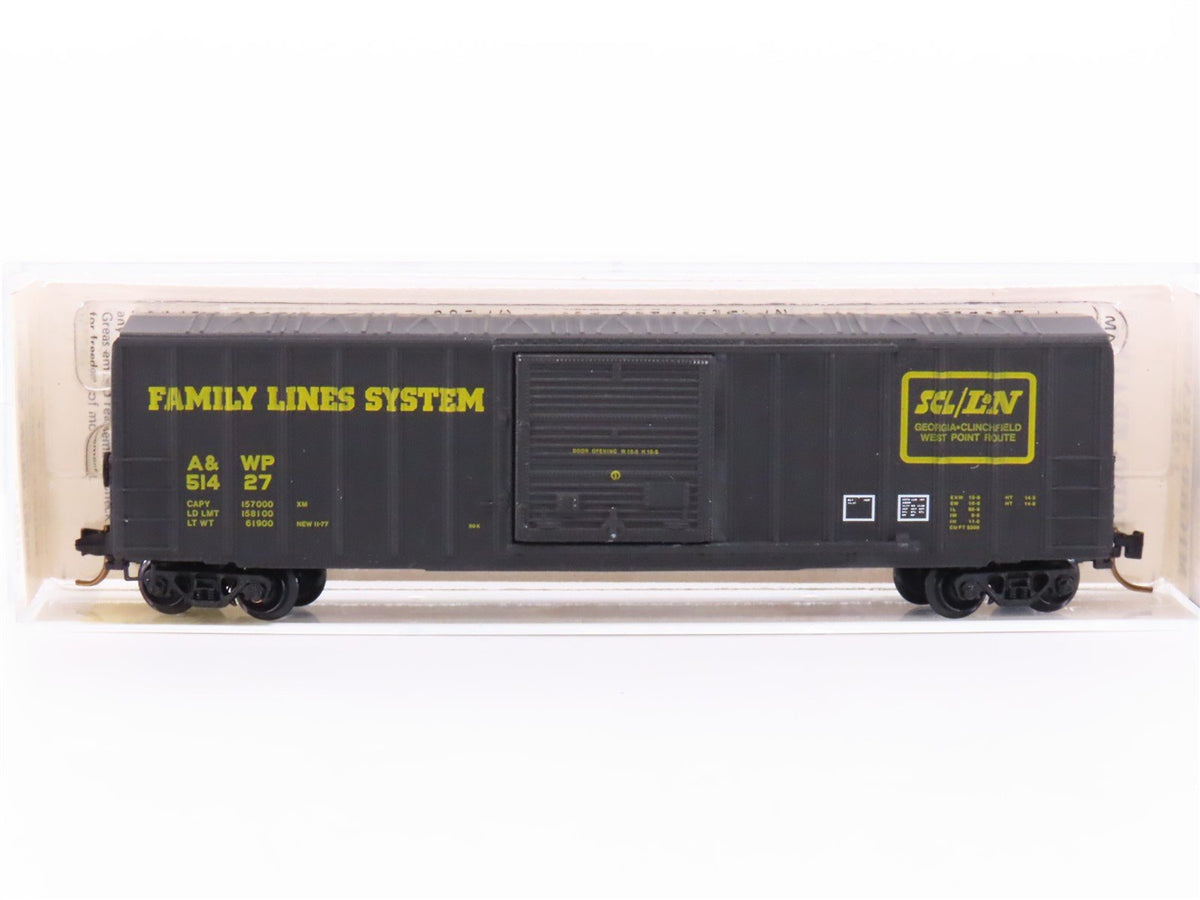 N Scale Kadee Micro-Trains MTL 25200 A&amp;WP Family Lines System 50&#39; Box Car #51427