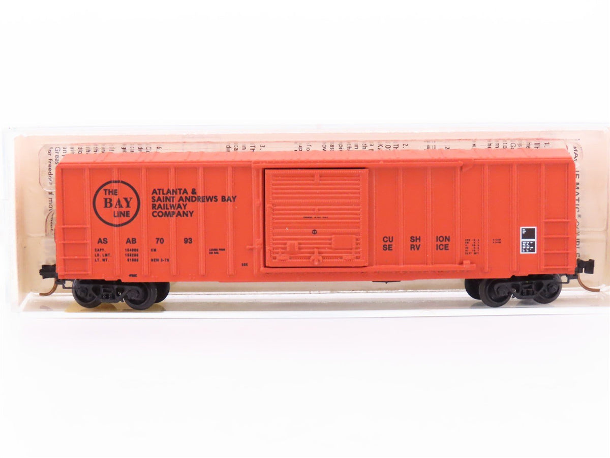 N Scale Kadee Micro-Trains MTL 25070 ASAB Atlanta &amp; St Andrews Bay Box Car #7093