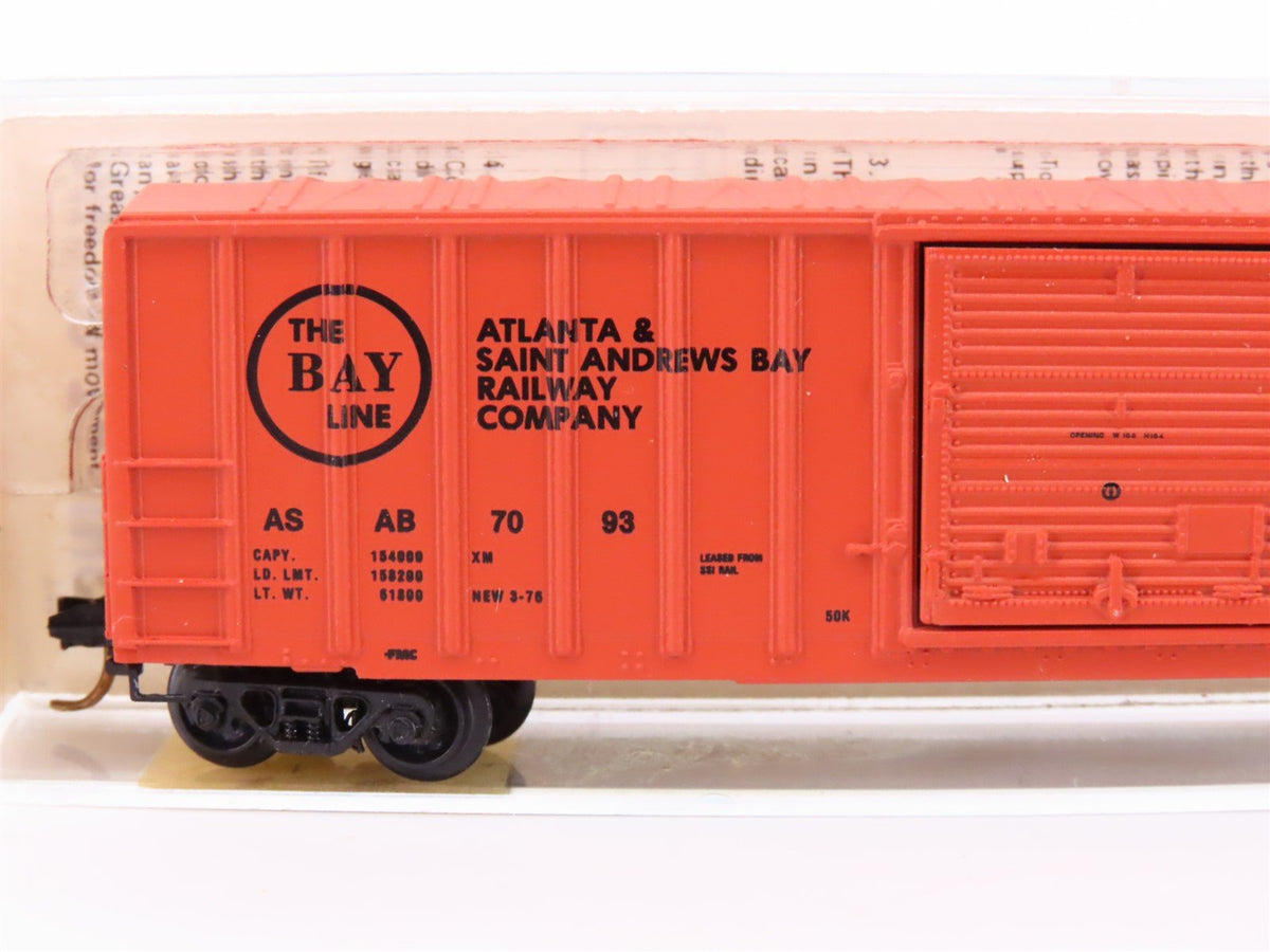 N Scale Kadee Micro-Trains MTL 25070 ASAB Atlanta &amp; St Andrews Bay Box Car #7093