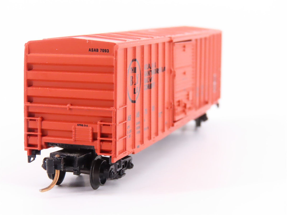 N Scale Kadee Micro-Trains MTL 25070 ASAB Atlanta &amp; St Andrews Bay Box Car #7093