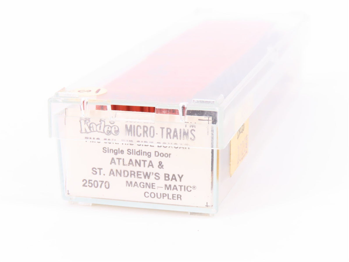 N Scale Kadee Micro-Trains MTL 25070 ASAB Atlanta &amp; St Andrews Bay Box Car #7093