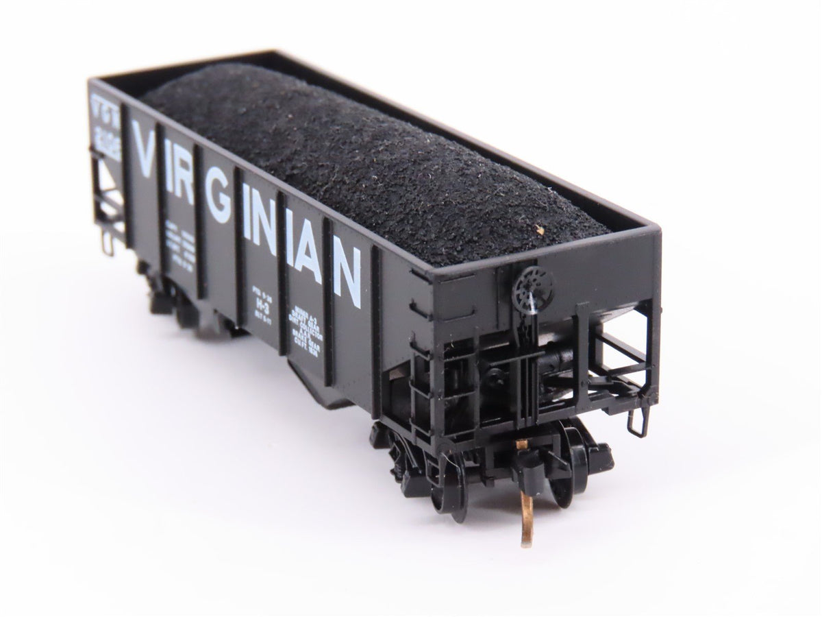 N Scale Kadee Micro-Trains MTL 56080 VGN Virginian 2-Bay Hopper #2106 w/ Load