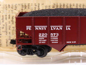 N Scale Kadee Micro-Trains MTL 56062 PRR Pennsylvania 2-Bay Hopper #220573